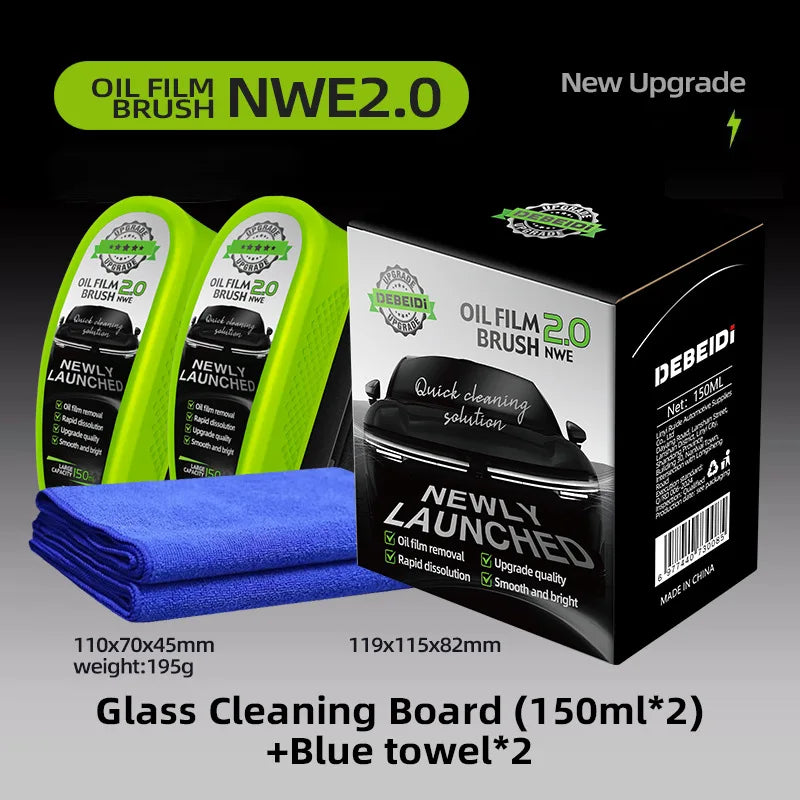 150ML Car Glass Oil Film Cleaner Brush